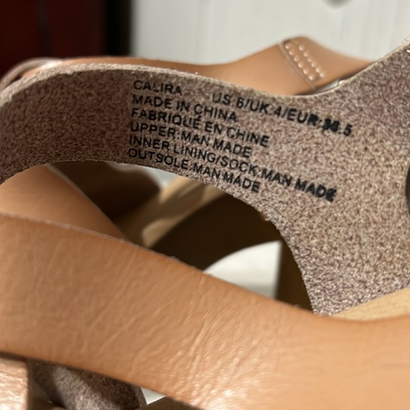 high heels brand justFab, beige, size 6, Hardly worn. Cleaning out closet. - Picture 3 of 6